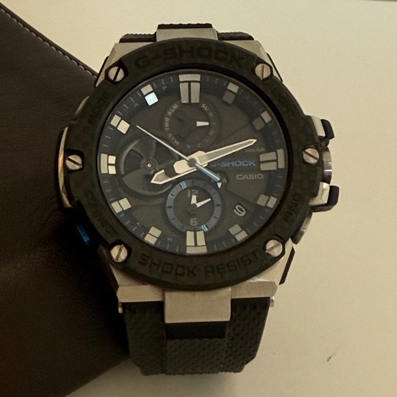 Casio G-Shock GST-B100, G-Steel, Tough Solar, Carbon Fiber men's watch - Picture 1 of 8